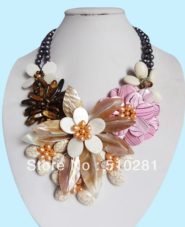 Fashion New Style Design Shell Stone Jewelry Necklace , Wedding Christmas Gift  21