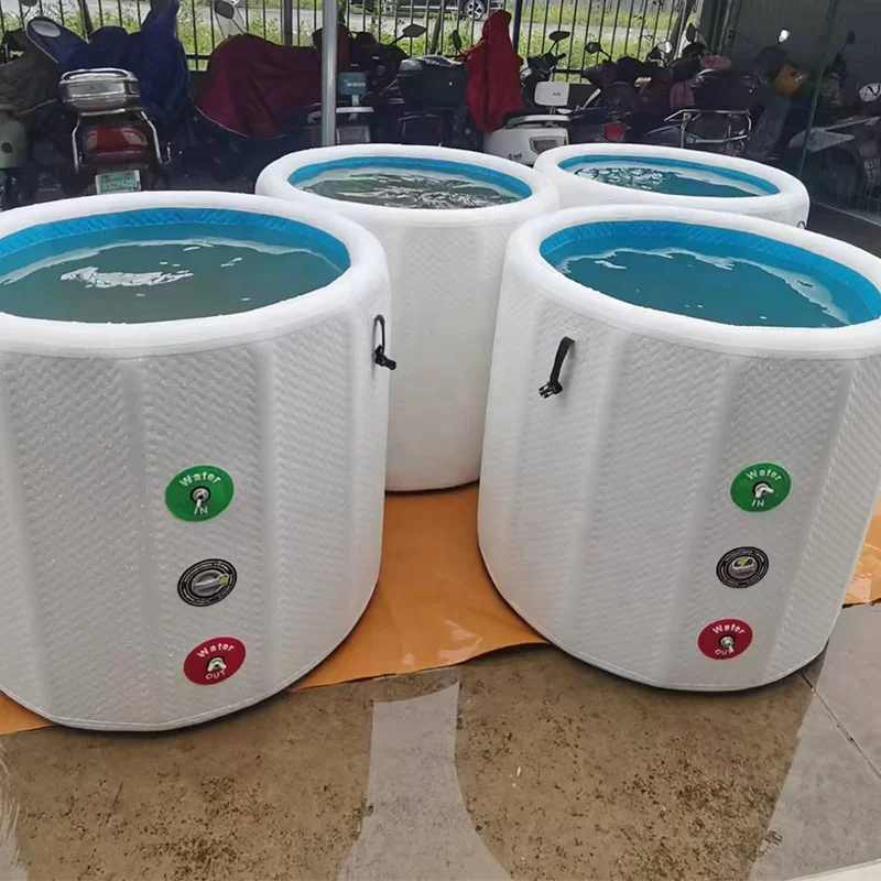 الجملة المحمولة الصغيرة جولة أحواض حمام الجليد قطرة غرزة حوض الثلج نفخ