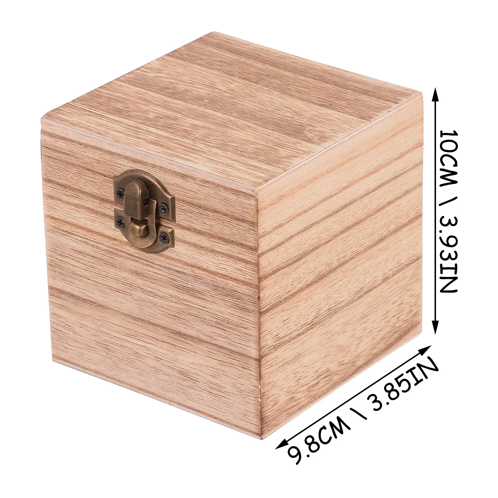 

2pcs Vintage Wooden Gift Box Hand-Polished Storage Case For Jewelry Small Portable Gift Packing Container Decorative Wooden