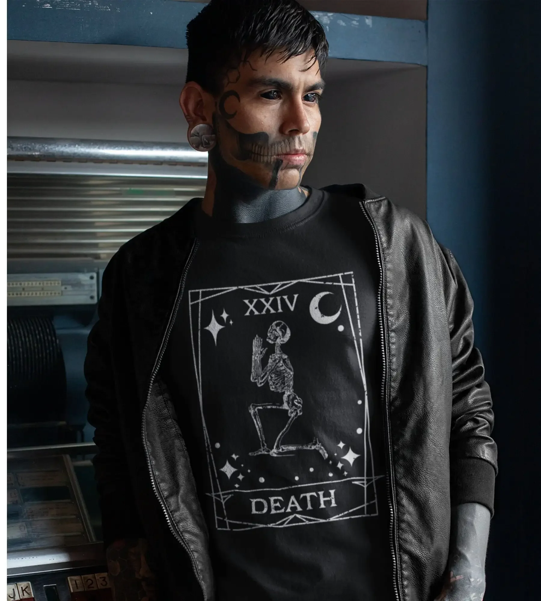 Death Tarot Card T Shirt Alternative Clothing With Goth Appeal Grunge Clothes