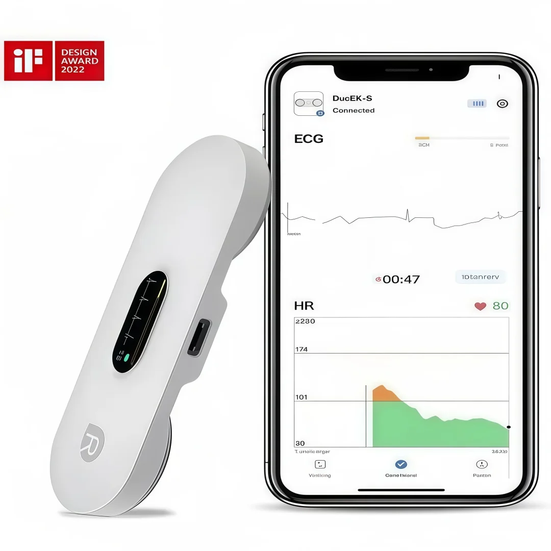 Electrocardiographe-portable-moniteur-de-frequence-cardiaque-dynamique-a-ia-affichage-led-portable-ameliore