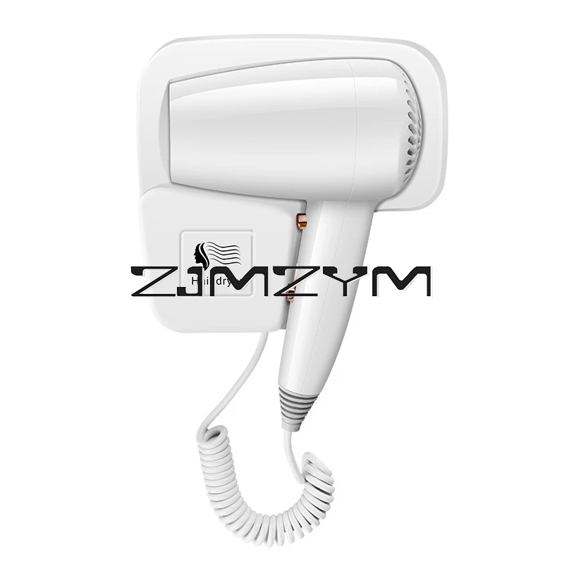 Secador de pelo de 1300W, no perforado, montado en la pared, alta potencia, secado rápido, iones negativos, Hotel y casa de huéspedes, baño en casa