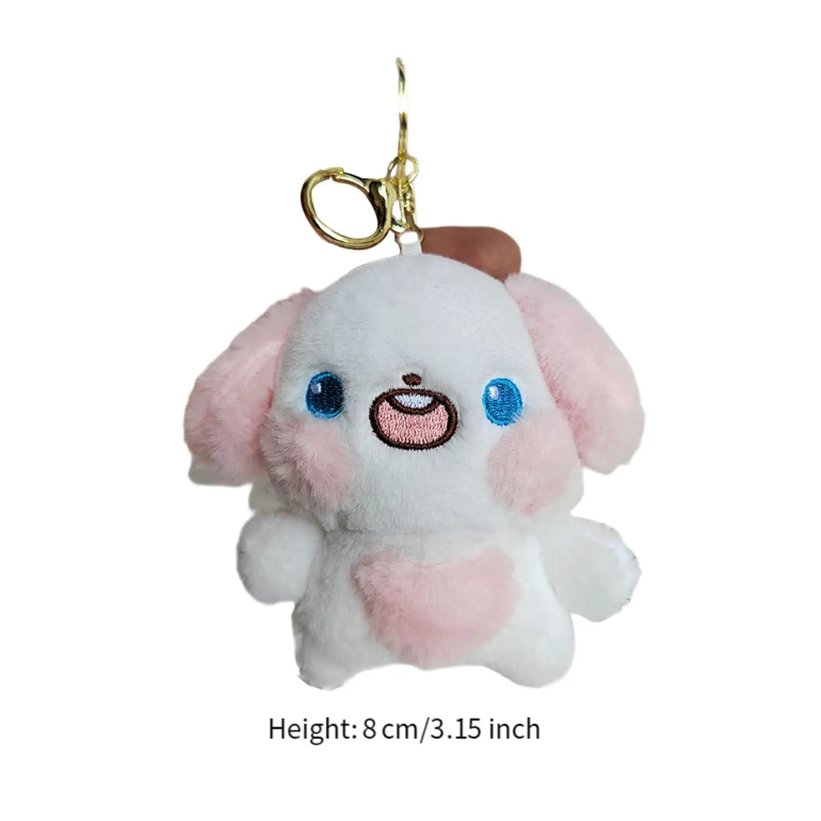 Porte-clés en peluche pour sac à main, joli porte-clés en peluche, chien de dessin animé, sac à main décoratif, faveur de fête pour femmes et filles