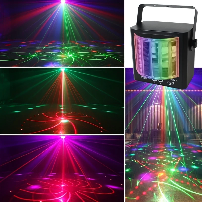 Imagem -03 - Disco Butterfly Led Light Party Strobe Lights Voice Control Controle Remoto dj Stage Sala Clube Bar Ktv Casamento