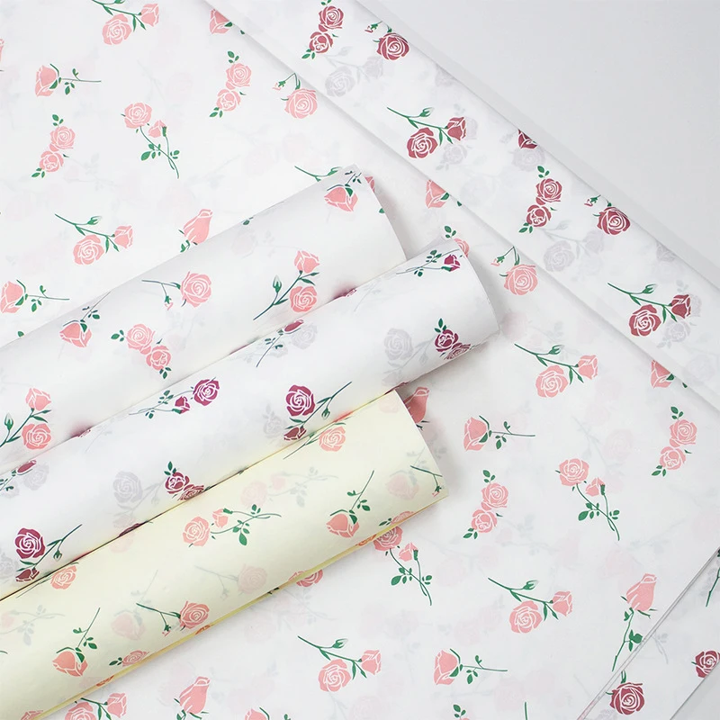 20 piezas de papel de Sydney con lazo, papel amasado a mano, ramo de papel de algodón, papel para envolver flores, papel para envolver flores, regalo para hornear pasteles