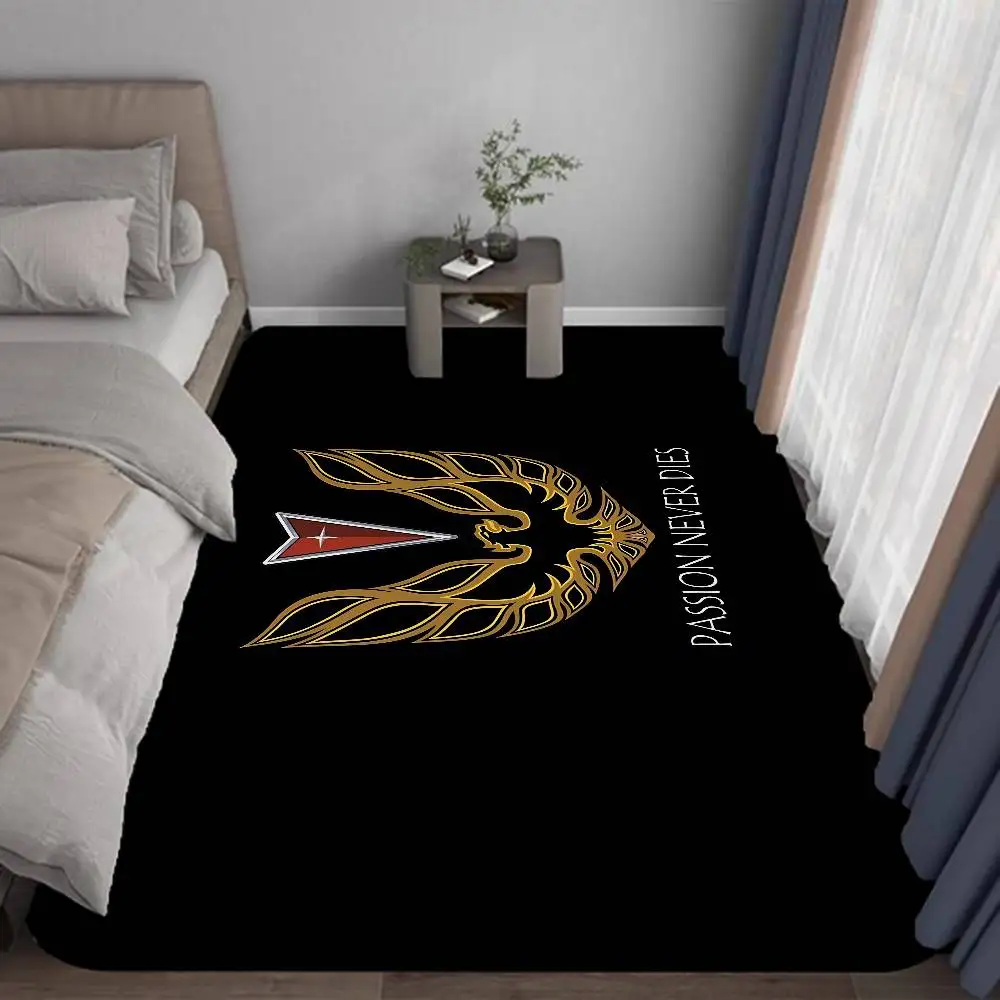 P-Pontiac F-Firebird Logo Trans-Am Room Mats Anti-slip Absorb Water Long Strip Cushion Bedroon Mat Household Carpets