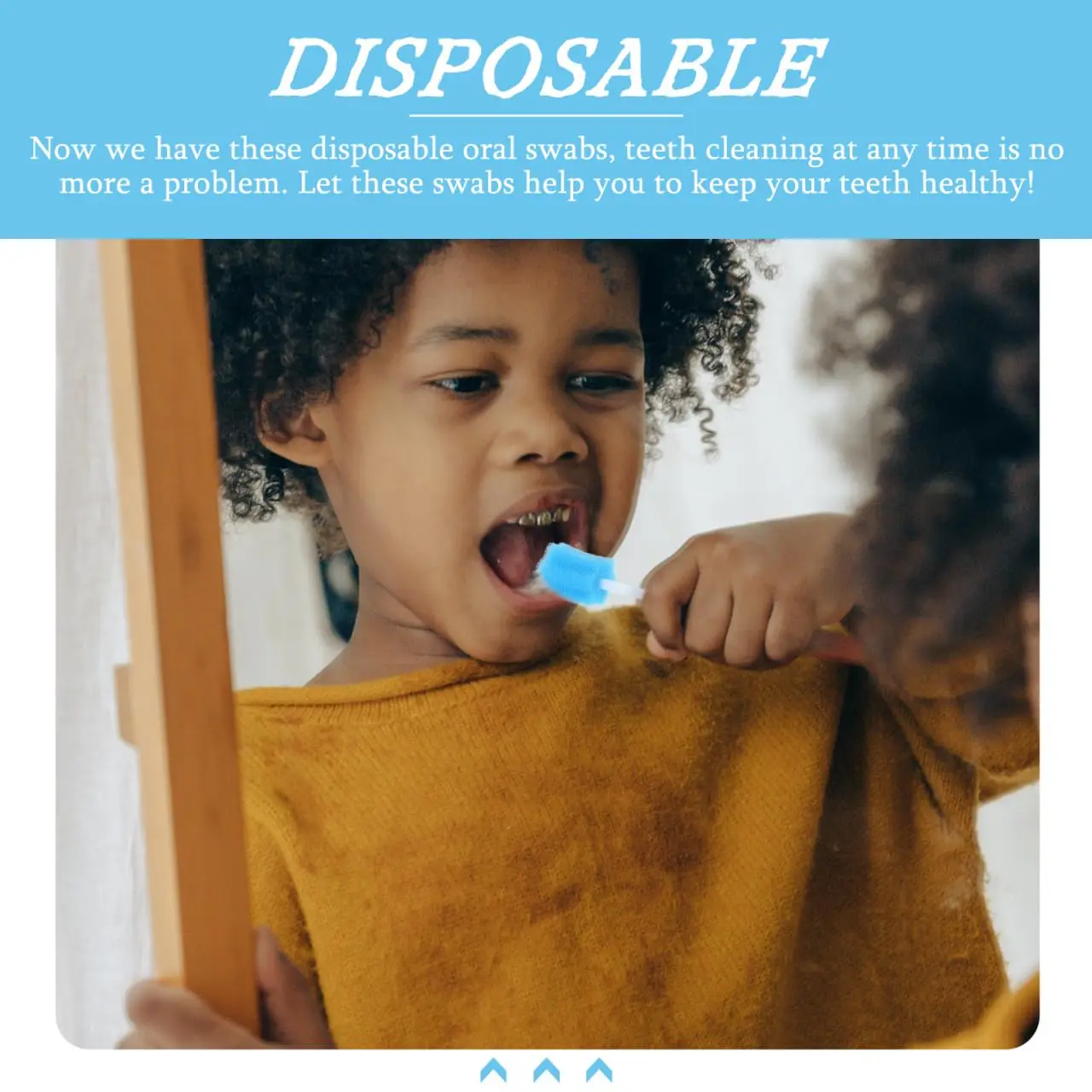 50/100/200Pc Disposable Sponge Stick Oral Swabs Single Use Disinfectant Stick Plum Blossom Cleaning Accessories Dental Materials