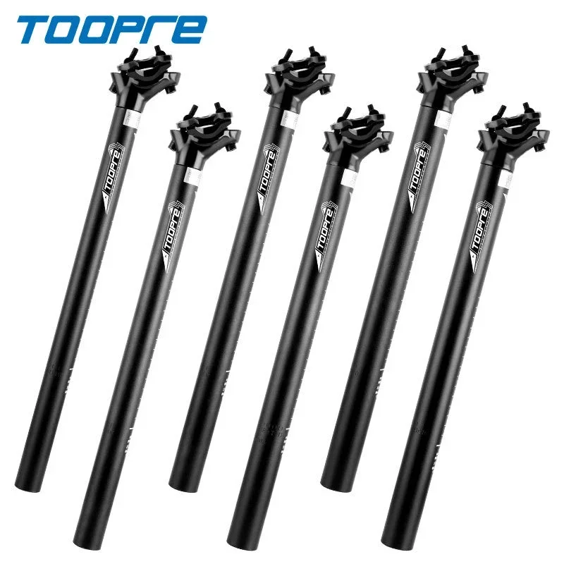 TOOPRE Mountain Bike Double Nail Seatpost  25.4-31.6mm*400mm EIEIO Aluminum Alloy Rear Wave Seat Post Bicycle Parts