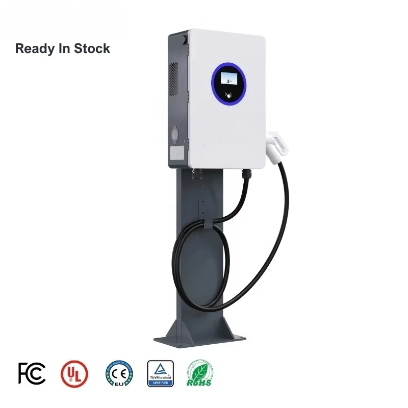 Wall Mounted Dc Ev Charger Ccs2 Smart Ev Charging Station Car Charger New Dc Wallbox Charging Pile for Hotel