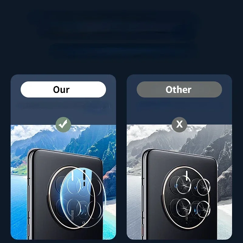 Pellicola per obiettivo fotocamera 3D per Huawei Mate 50 Pro RS Nova 9 Pro Nova 8i 8 9 SE 9H Protezione in vetro temperato per Huawei Nova 8SE 9SE