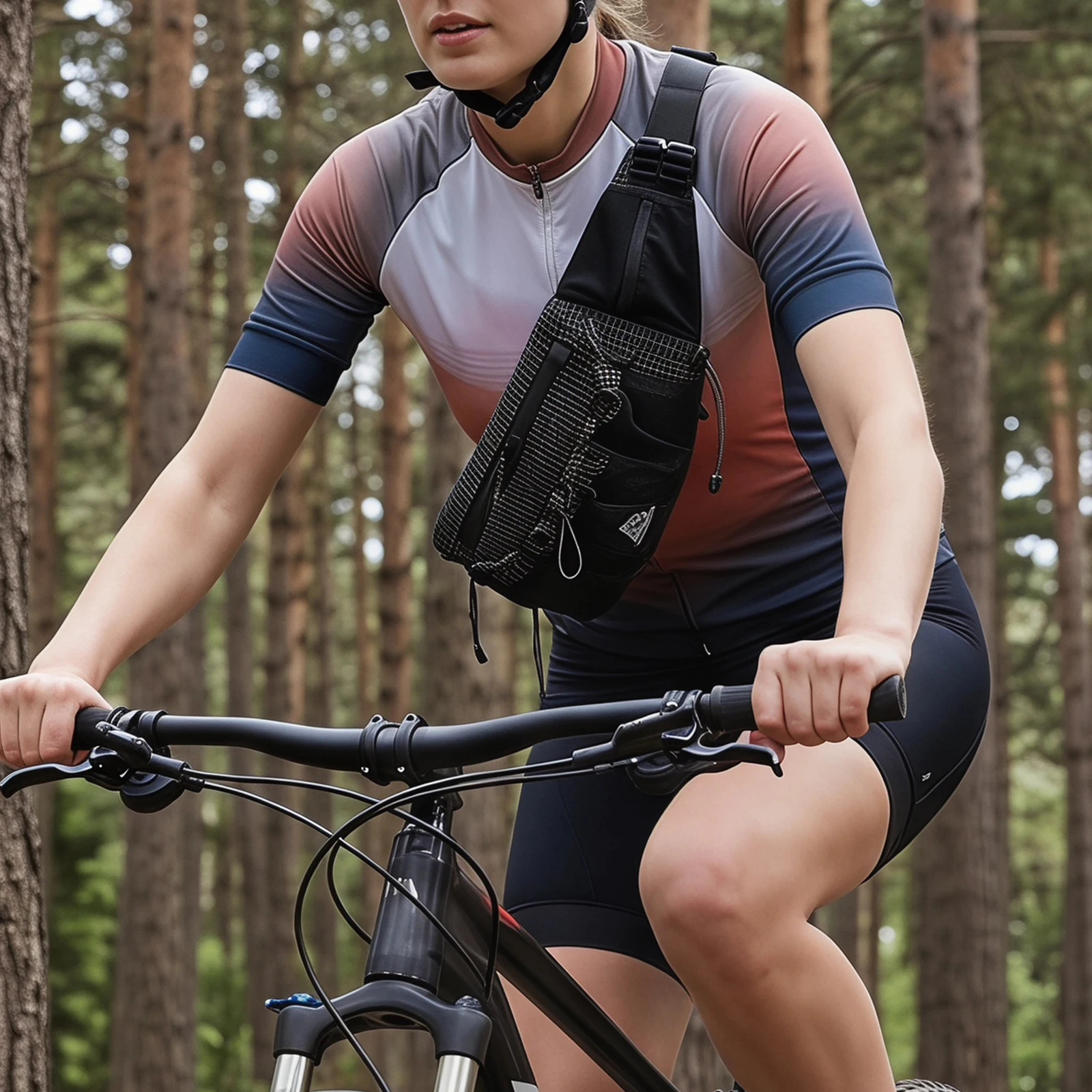 Outdoor Camping Waist Pack Adjustable Strap Lightweight Cycling Chest Bag Multi-Pockets For Hiking/Mountaineering/Travel/Cycling