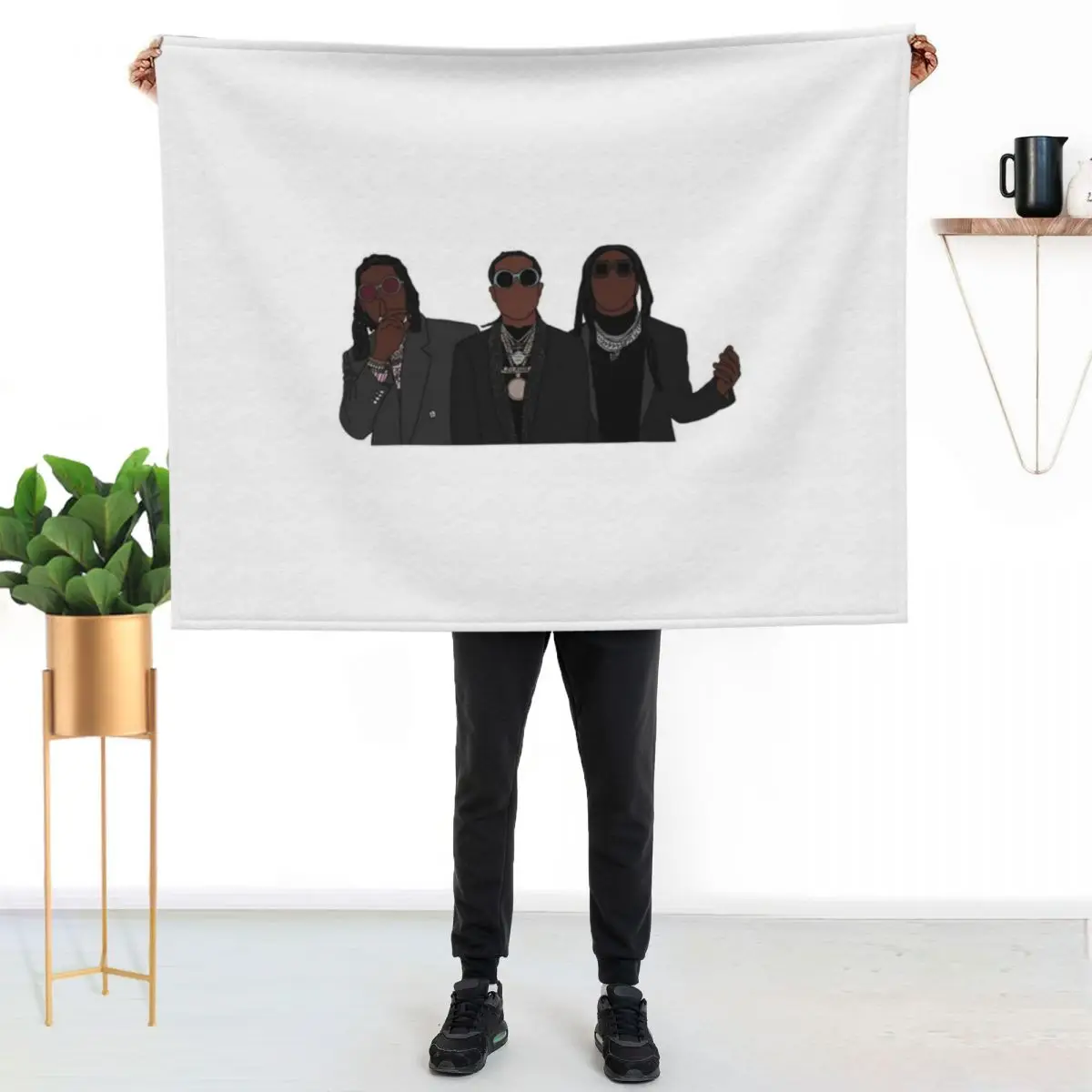 The Migos Throw Blanket Quilt For Sofa Thin Giant Sofa For Baby Kid'S heavy to sleep Blankets