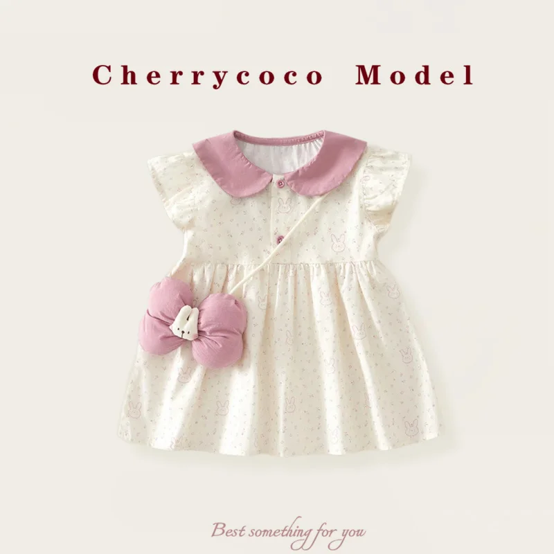 

CHERRYCOCOGirls' summer dress new style children's princess dress toddler tank dress baby girl dress
