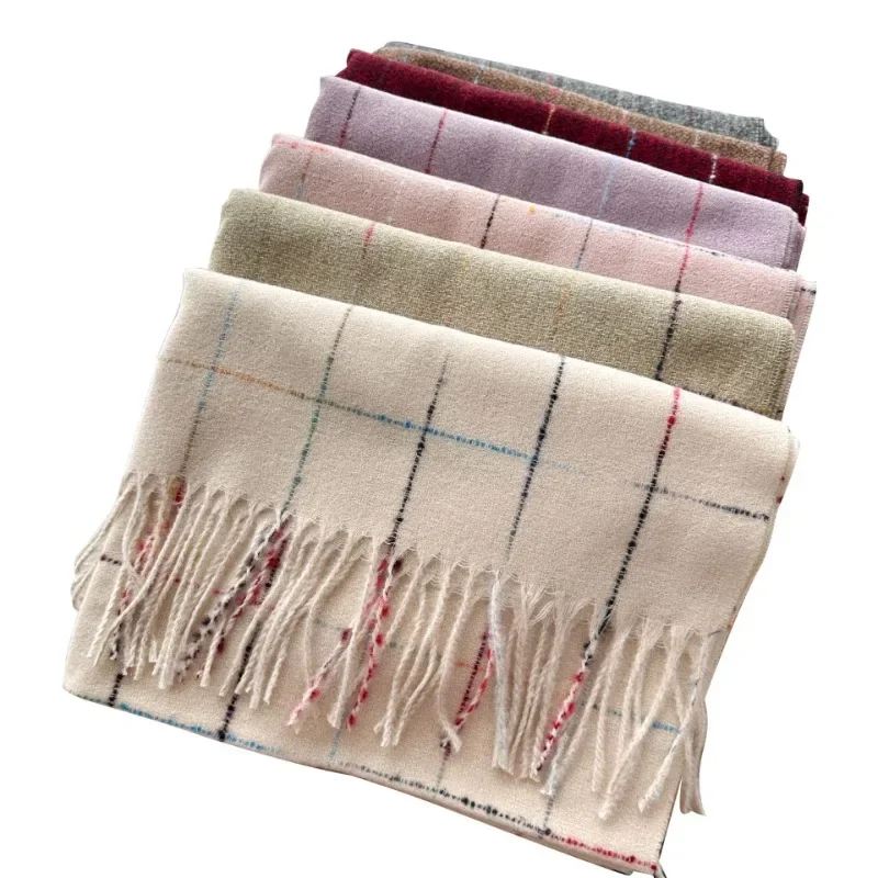 موضة منقوشة وشاح ناعم للنساء الفاخرة الخريف الشتاء الكشمير زوجين الأوشحة الدافئة شال الملابس والاكسسوارات الهدايا #6