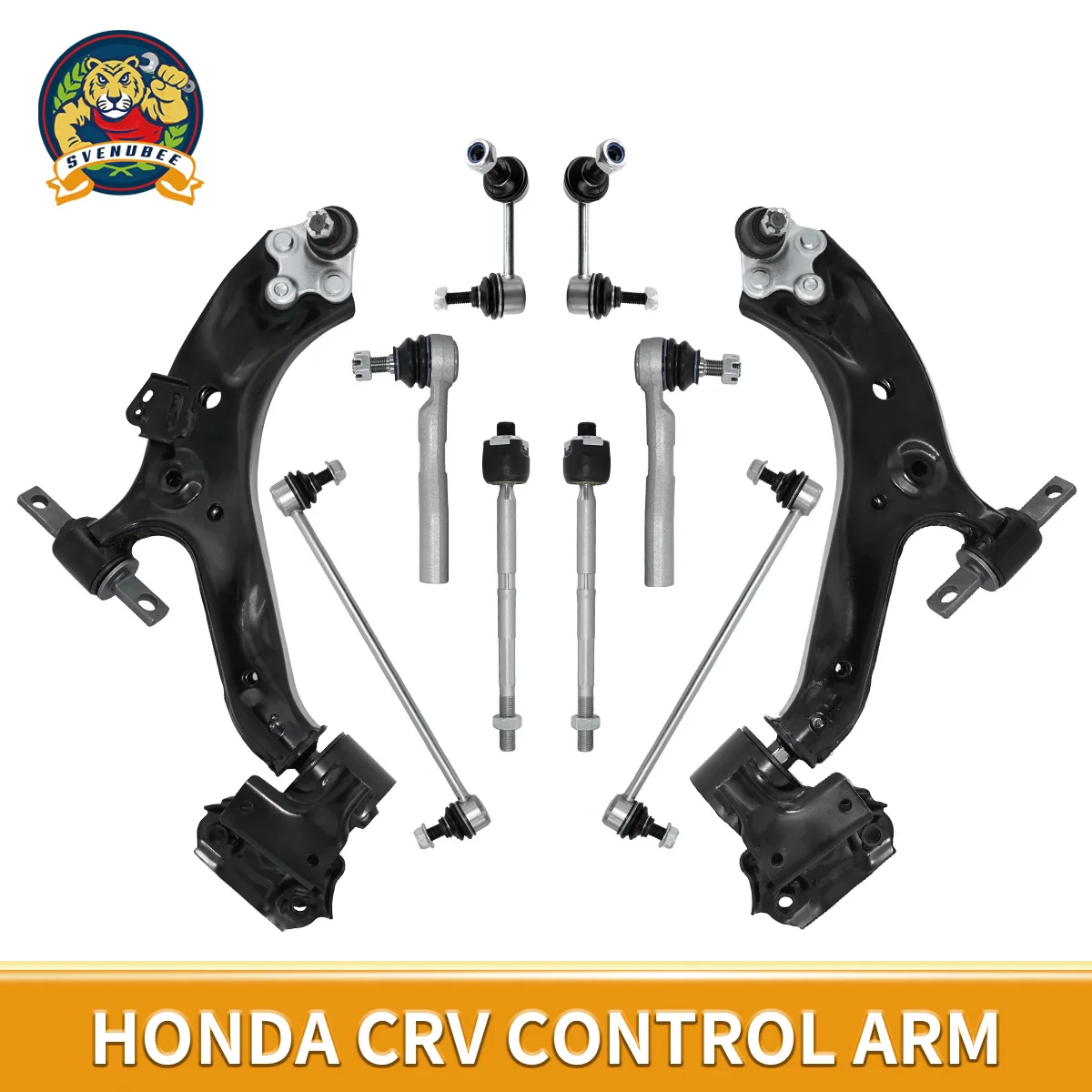 

Svenubee 10pcs Front Lower Control Arms Ball Joint Assembly Tie Rods Sway Bar Links for HONDA CR-V IV 2012 2013 2014 2015