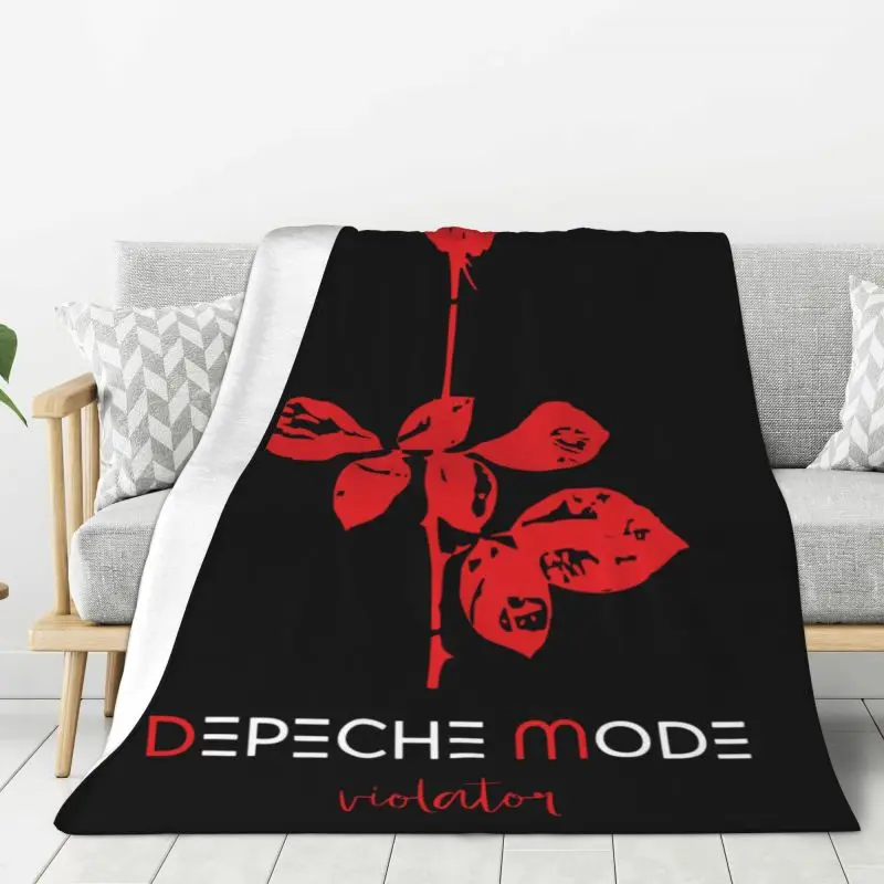 Custom 3D Printed Electronic Rock Depeche Cool Mode Blankets Comfortable Soft Flannel Sprint Throw Blanket Couch Home Bedroom