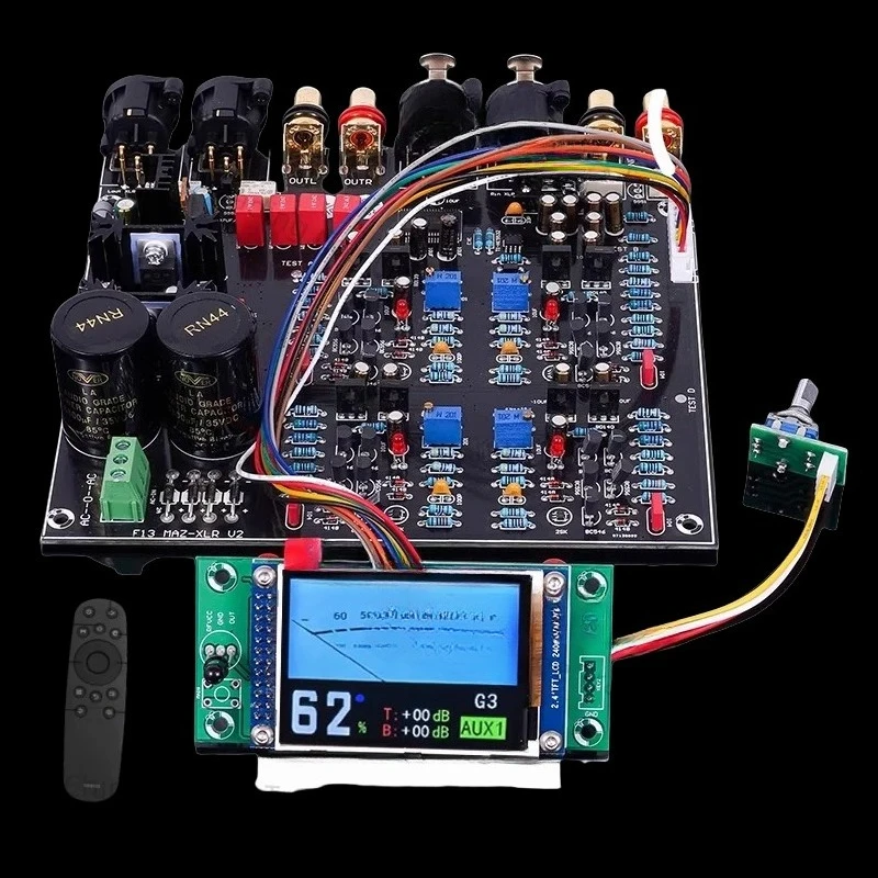 HI-END fully balanced high-end preamplifier finished board infrared remote control