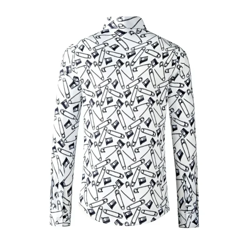 New Arrival High Quality Spring Printed Long Sleeved Men's Shirt Fashion Shirt Men's Clothing Size M L XL 2XL 3XL4XL