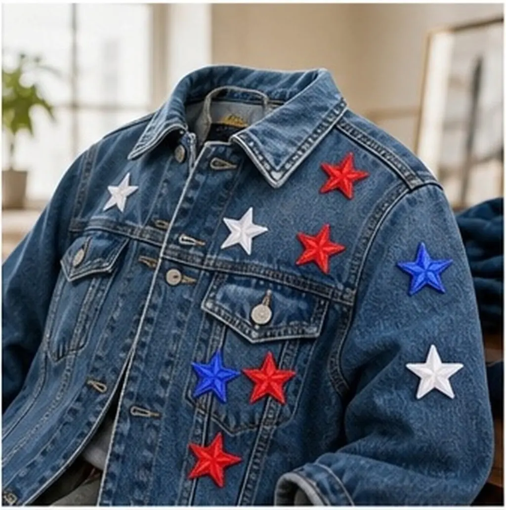 80pcs Embroidered Star Appliques Iron On Patches For Clothes Hats Diy Decorative Garment Repair Stickers Assorted Colors Durable