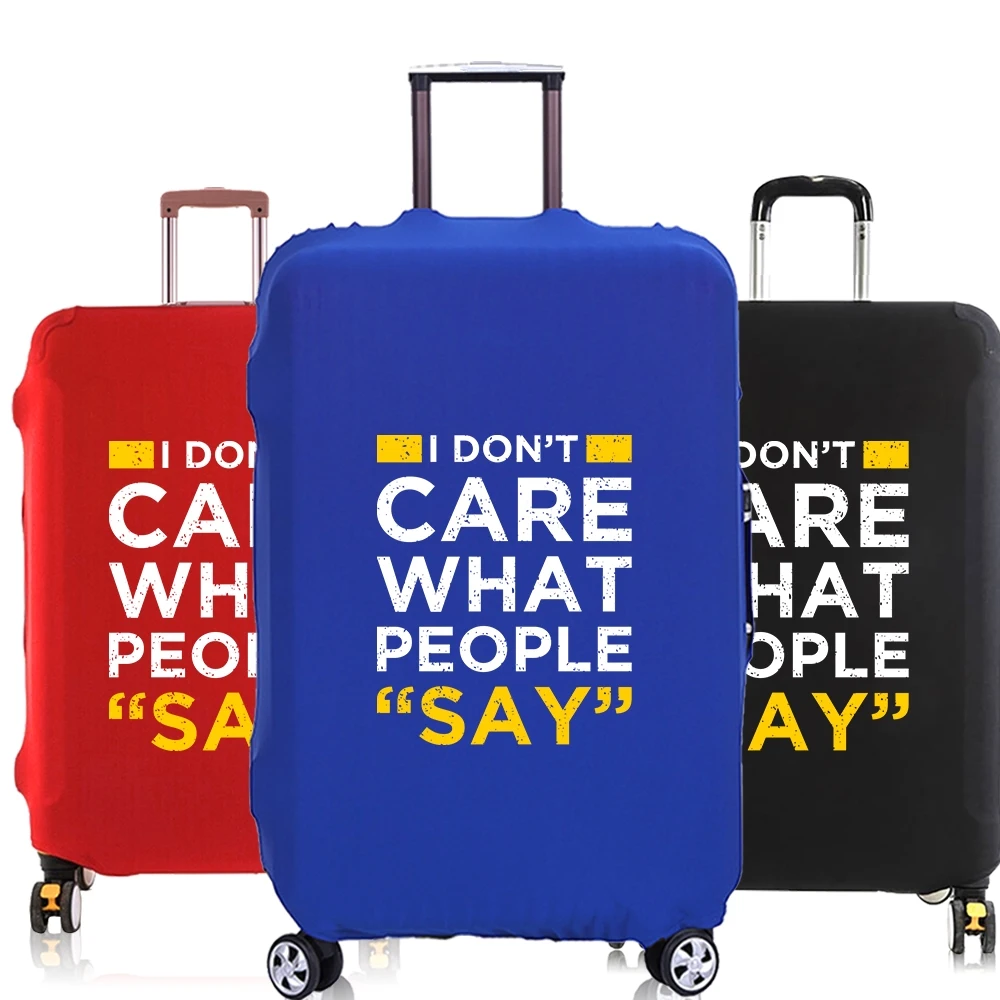 

Luggage Cover Suitcase Protector Phrase Series Pattern Thicker Elastic Dust cover for 18-28 Inch Trolley Case Travel Accessories