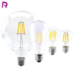 Lampadina a candela a LED E14 C35 Lampada vintage LED E27 G45 A60 ST64 G80 G95 G125 AC220V LED Globo 2W 4W 6W 8W Lampadine Edison a filamento