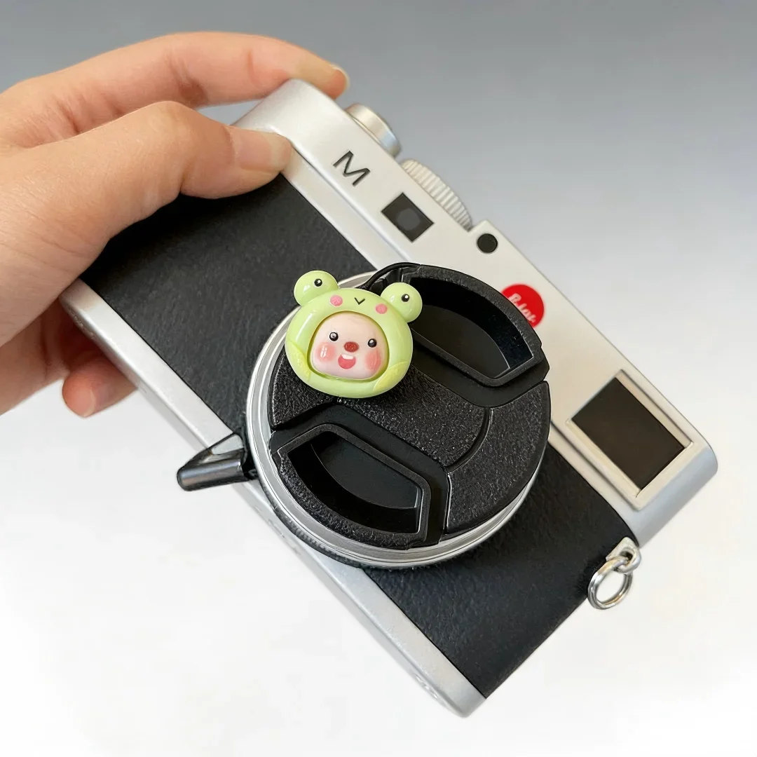 Cute Cartoon Lens Cap Keeper Lens Cap Leash Anti Lost String Rope For Fujifilm XT30 Sony Canon R50 Nikon Camera Decor Accessory