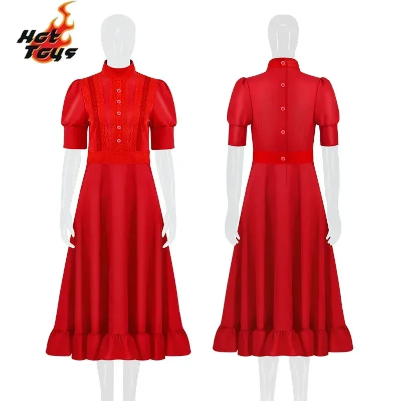 

Horror Movie Women Dresses Pearl Cosplay Costume Halloween Party Clothes For Ladies Role Play Fashion New