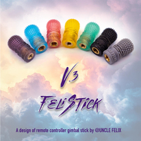 2PCS FeliStick V3 M3LM4 FPV Remote Controller Radio Gimbal Stick Ends Joystick Lever Rocker Cap Anti-slip For RadioMaster Pocket