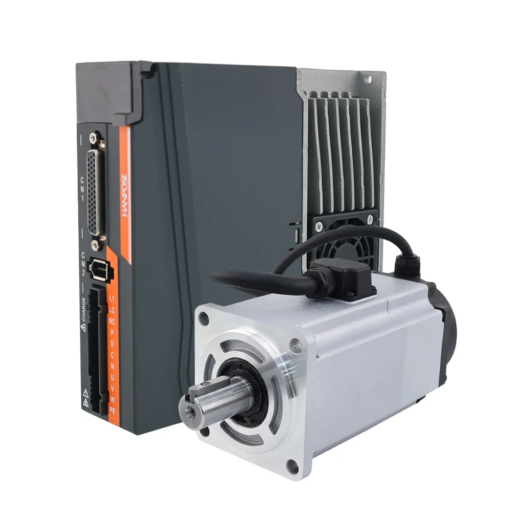 High Performance 60SSP40 Servo Motor and Drive ASD240 220V 1.3N.m 2.5A 3000rpm With Brakes CNC Controller 60 Ac Servo Motor 400w