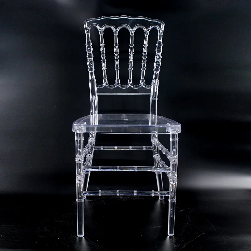 Cheap Price Black Friday Transparent Napoleon Chair Resin Napoleon Wedding Chair For sale