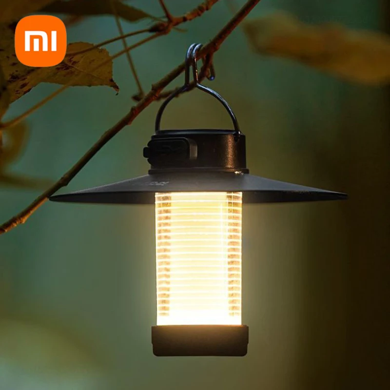 Xiaomi Camping Light Rechargeable Multi-function Outdoor Tent Lamp Atmosphere Lamp LED Portable Lantern Emergency Night Lights