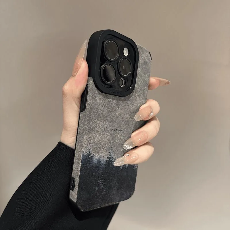 

retro oil painting matte phone case for iphone 17 pro max 16 plus 15 14 13 11 silicone back cover for iphone 12 pro xr xs x 8 7