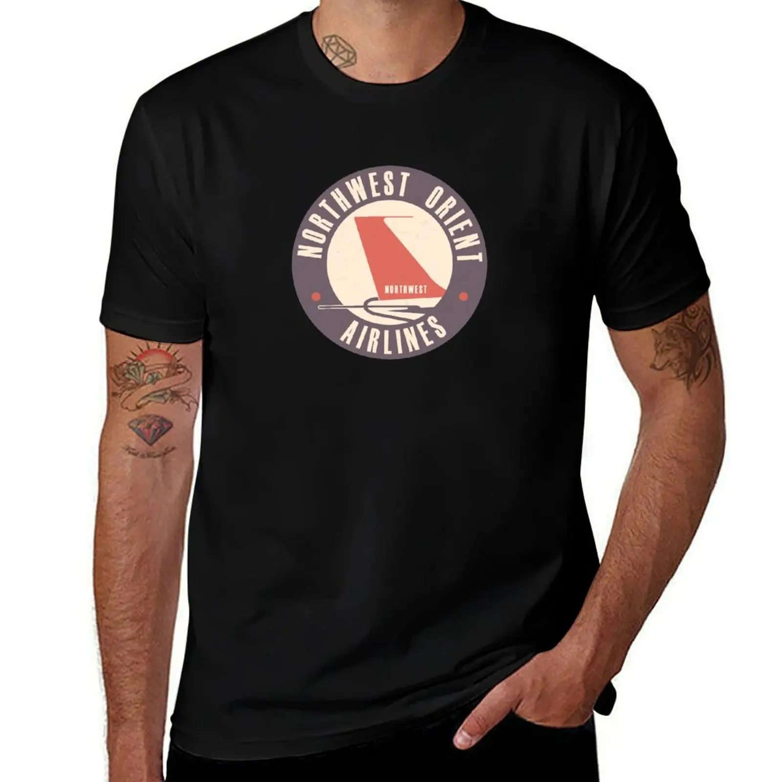 

Retro Northwest airlines T-Shirt man tshirt man t shirt heavy cotton T-Shirt