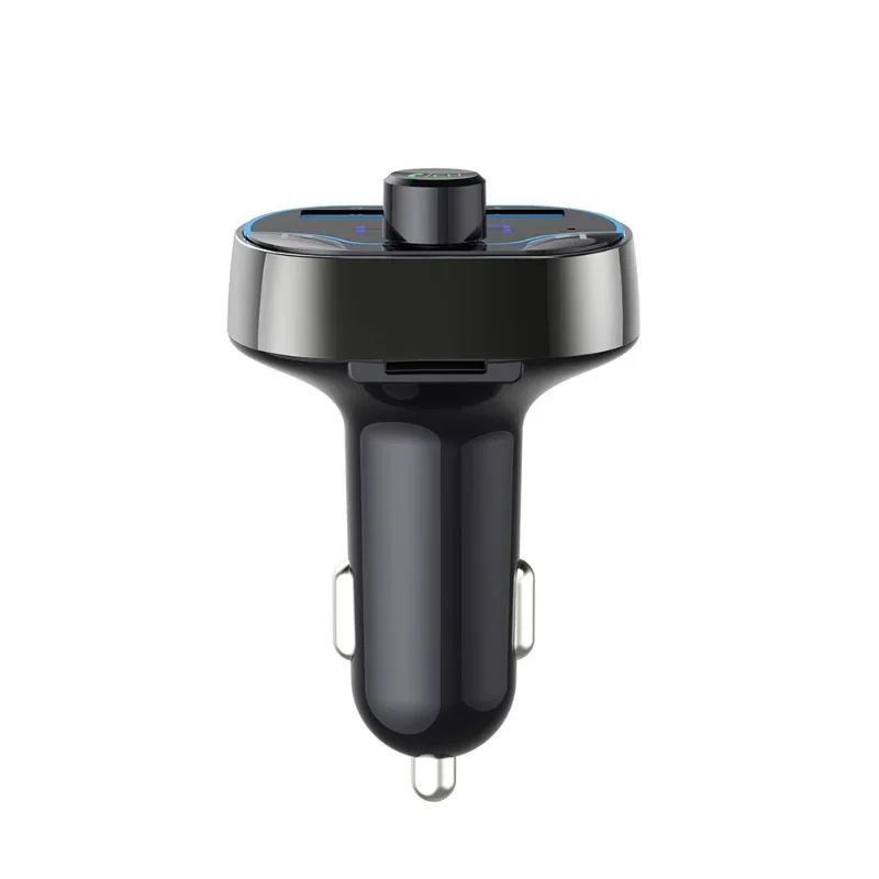 

T24 Car MP3 Music Player Card Slot FM Transmitter Bluetooth Hands-Free Dual USB Car Charger