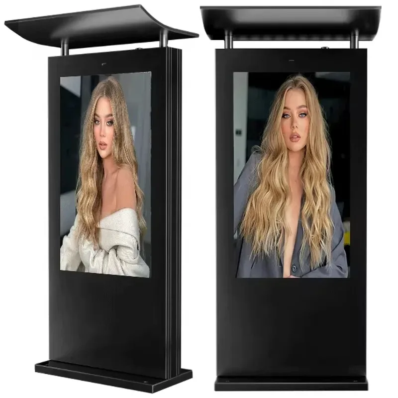 43 49 55 Inch Vertical Outdoor LCD Digital Signage Touch Screen Advertising Display for Shopping Mall Store Park