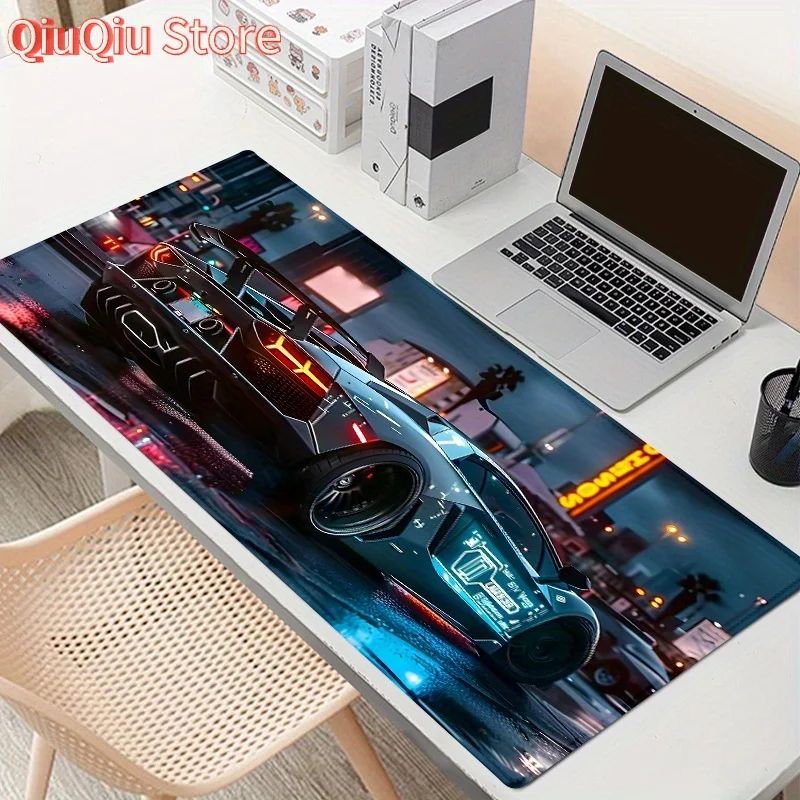 Large Gaming Mouse Pad Cool Sports Car Non-Slip Desk Mat Office Computer Mousepad Keyboard Mouse Table Accessories Gift Gamers