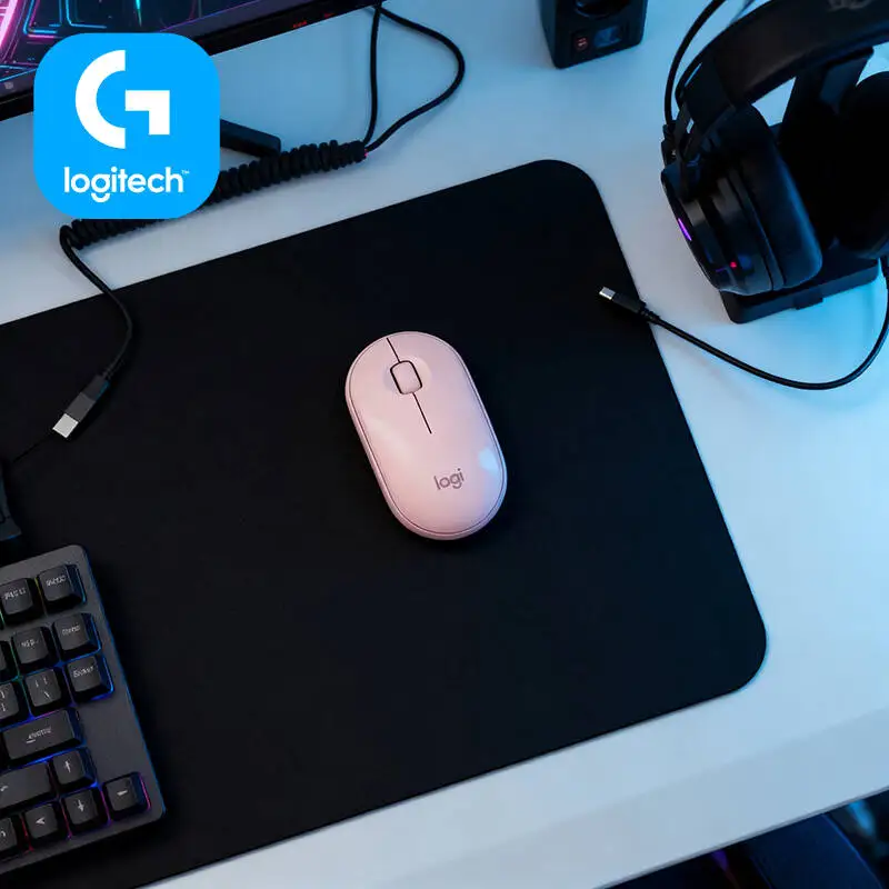

Logitech M350 Ergonomic Silent Mouse - Comfort Palm Fit, Quiet Clicks, 1000 DPI, USB Receiver, Home Office Use