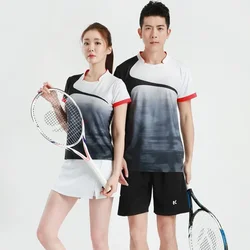 Bezpłatne drukuj nazwa kobiety Badminton koszula spodenki sportowe, badminton t-shirt męski, tenis stołowy koszulki, koszulka do gry w tenisa ubrania 11931