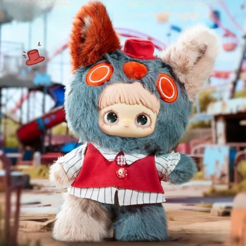 새로운 정품 메이메이 파크 유적 시리즈 400% 블라인드 박스 대형 비닐 플러시 장난감 테이블 장식품 소녀 선물