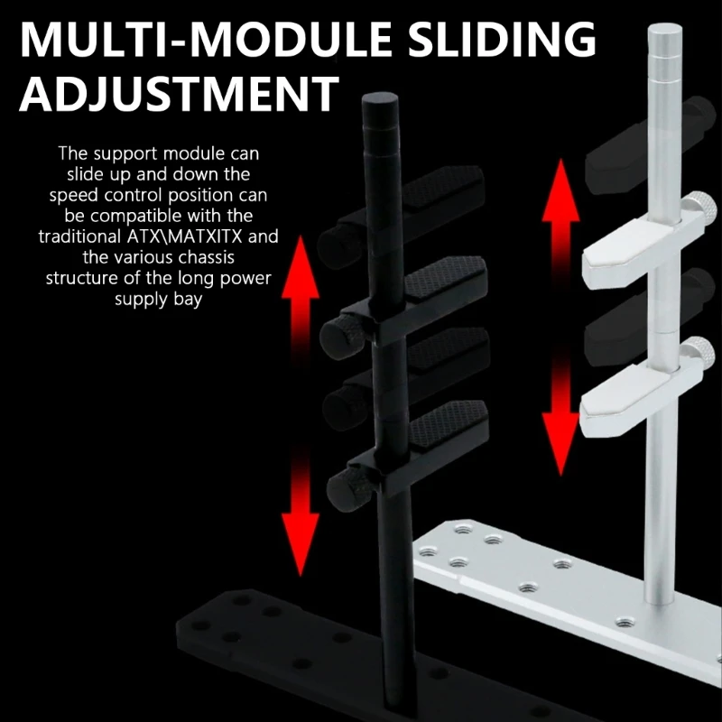 Grafikkartenständer, Aluminium-Grafikkarten-Halterung, verstellbar, verschiebbar