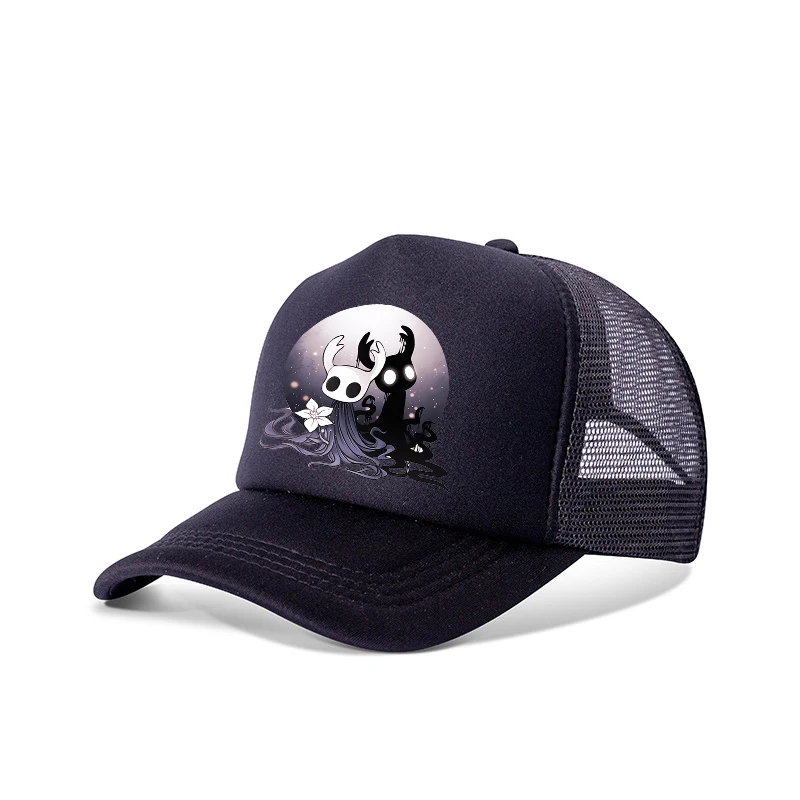 

Hollow Knighty Baseball Cap Cute Boys Girl Woman Anime Cartoon Game Kids Adult Casual Mesh Hat Sports Travel Sunshade Adjustable