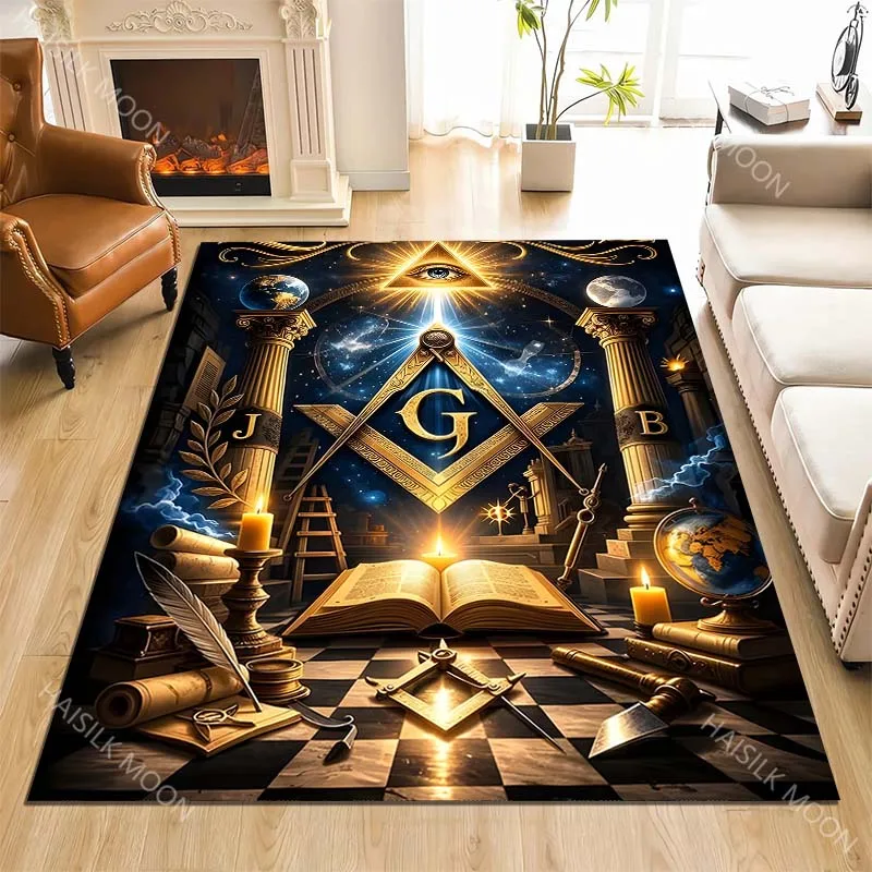 

Mysterious symbolism and tools Print Carpet Rug for Living Room Bedroom Sofa Doormat Home Decor Non-slip Floor Mat