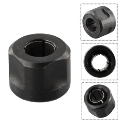 1/2 Inch Black Collet Nut Plunge Router Parts 12.7mm Center Hole For Makita 3612 Universal Rotary Tool Screw Metal