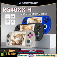 ANBERNIC RG40XX H Retro Handheld Game Console 64 Bit Linux  4.0'' IPS Screen Supports 5G WiFi Bluetooth HDMI-TV Output PSP Gift