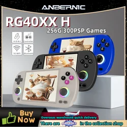 ANBERNIC RG40XX H Retro Handheld Game Console 64 Bit Linux 4.0'' IPS Screen Supports 5G WiFi Bluetooth HDMI-TV Output PSP Gift