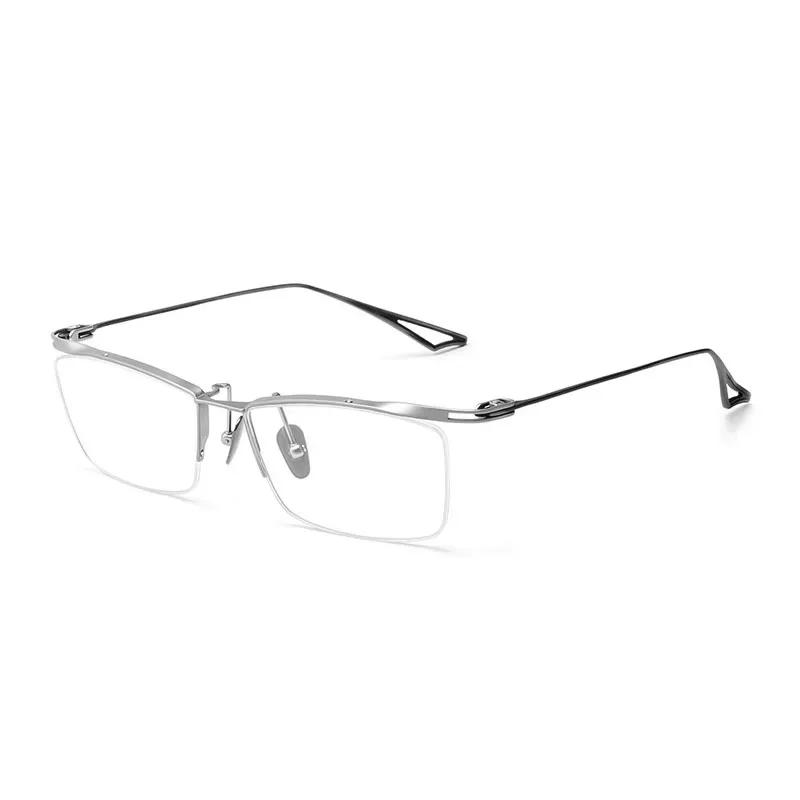 KUXA جودة التيتانيوم النقي الرجال الإطار البصري مكتب الأعمال وصفة طبية العدسات الرؤية التقدمية قصر النظر مد البصر نظارات
