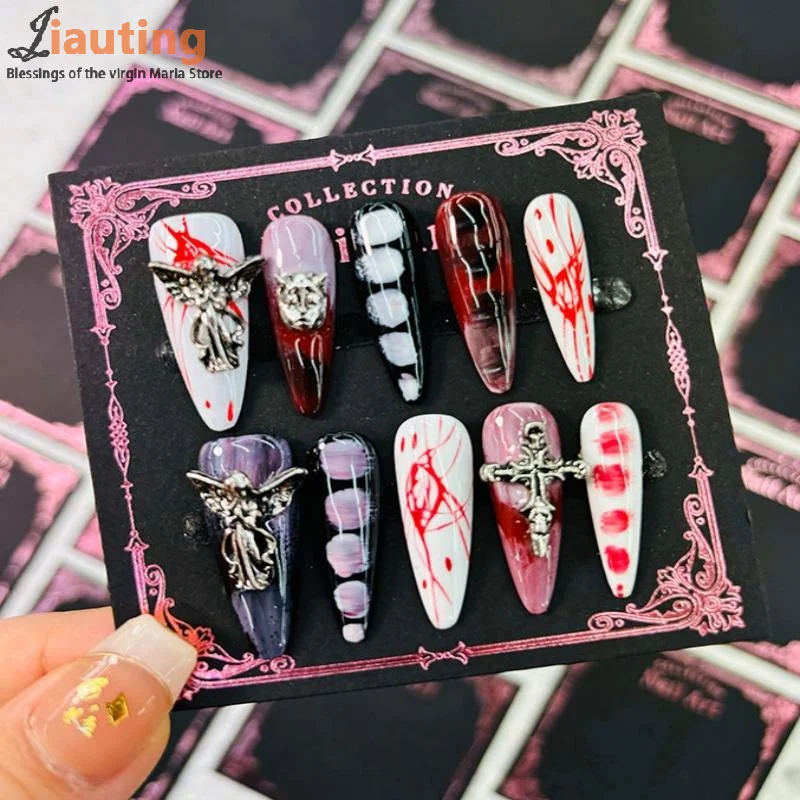 Cartes en carton à pression sur le fond des ongles, sac d'emballage carré pour affichage de Nail Art, accessoires Photo, carte de faux ongles, outils de manucure