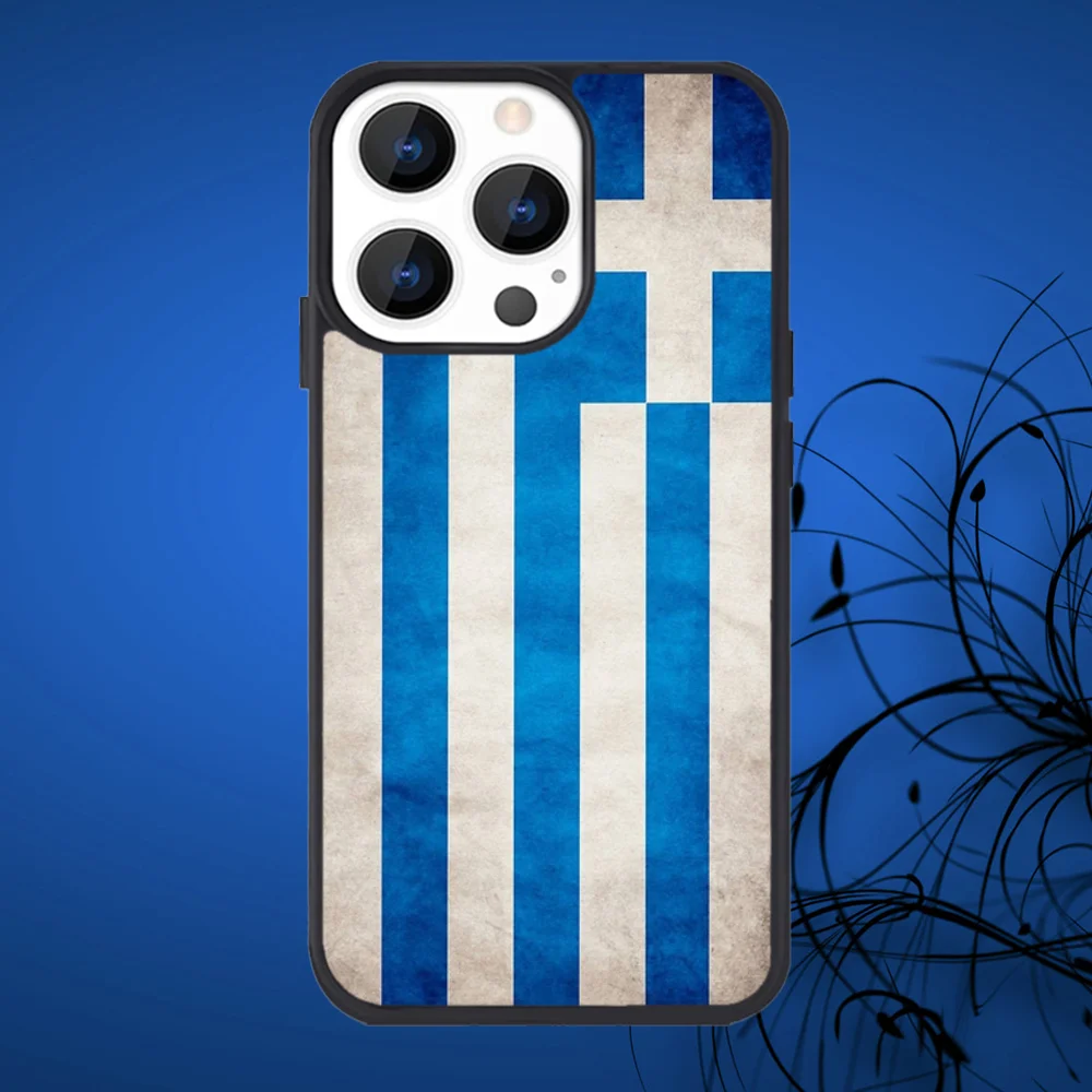 Greece Greek Flag Phone Case For iPhone 16,15,14,13,12,11,Plus,Pro,Max Mini Magsafe Magnetic Wireless Charging