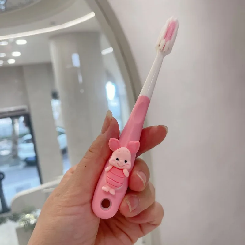 Disney Pooh Bear Stitch Toothbrush Soft Bristles Cartoon Children Tooth Brush Teeth Deep Cleaning Girl Dental Oral Care Brushes