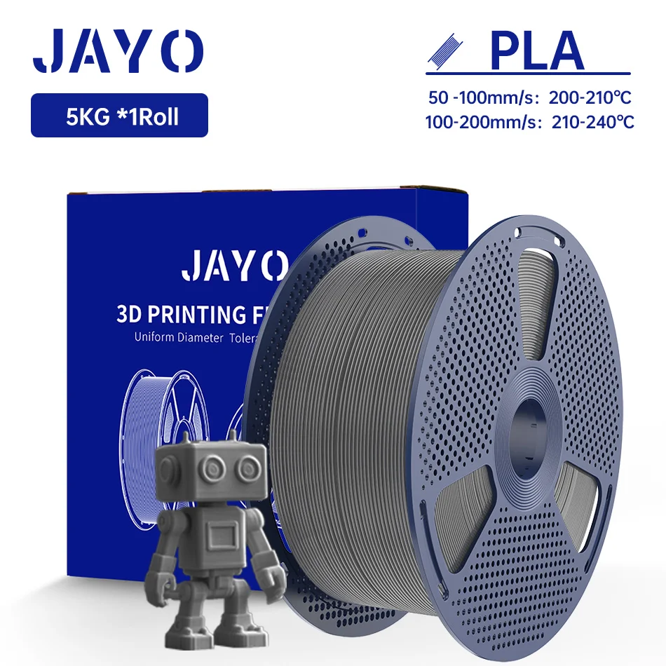 JAYO 5KG/roll 3D Filament PLA/ABS/PETG 3D Printer Filament 1.75mm PLA plus Filament Hoge taaiheid Netjes Wond